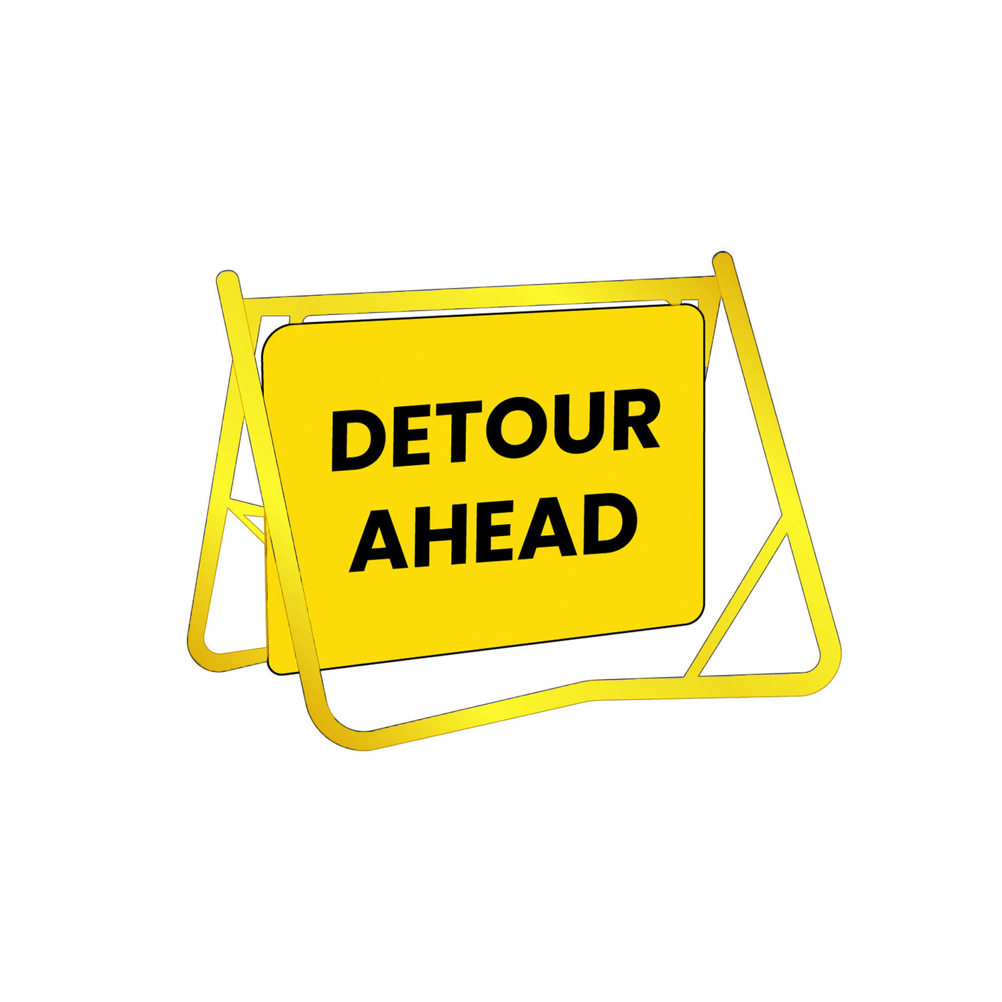 Swing Stand Sign - Detour Ahead - 900x600mm