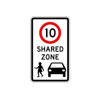 Shared Zone 10km - 450x750mm