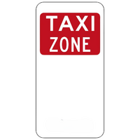 Taxi Zone Sign - 225x450mm