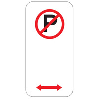 No Parking Multi Directional Sign -225x450mm