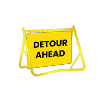 Swing Stand Sign - Detour Ahead - 900x600mm