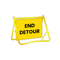 Swing Stand Sign - End Detour - 900x600mm