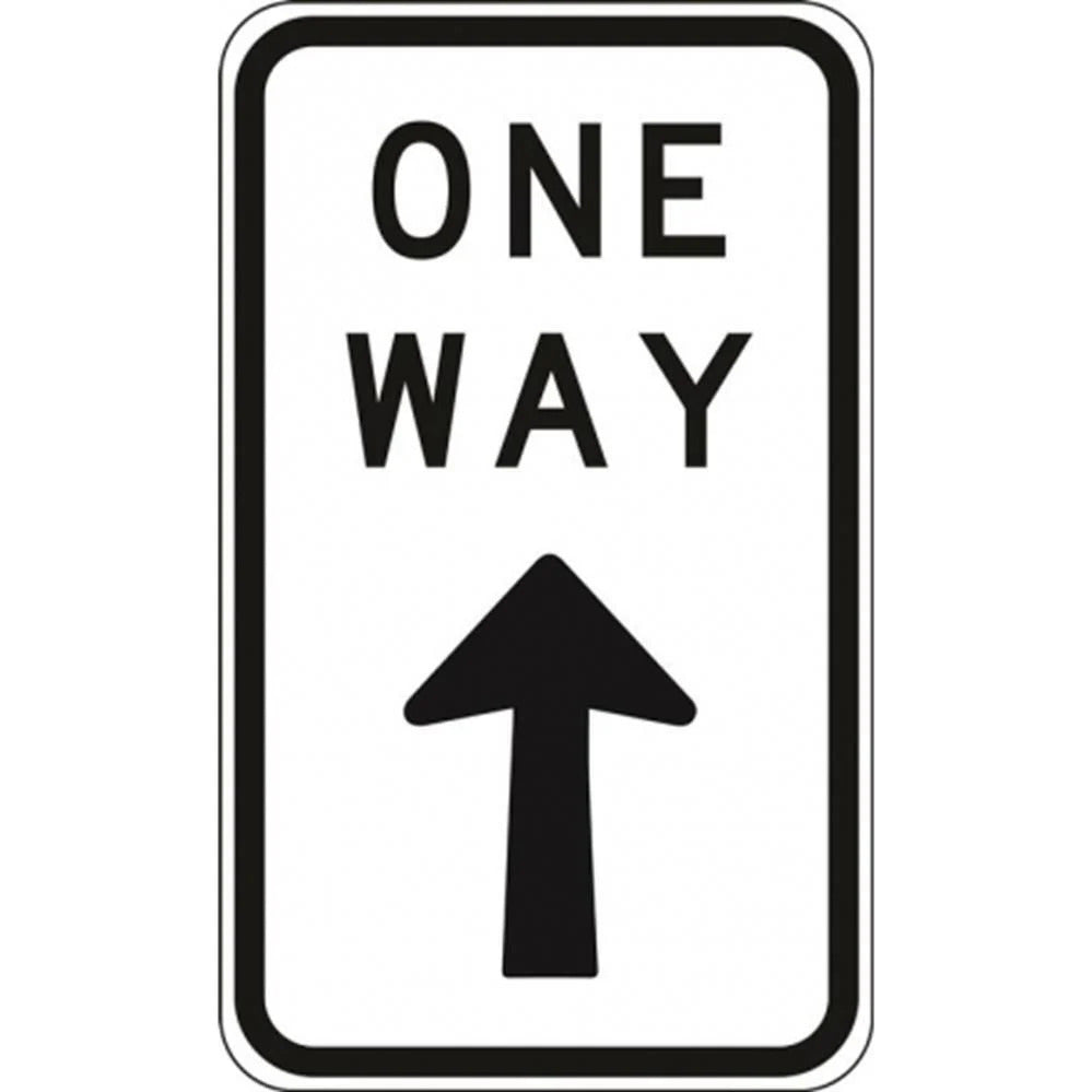 One Way Only Sign - 450x800mm
