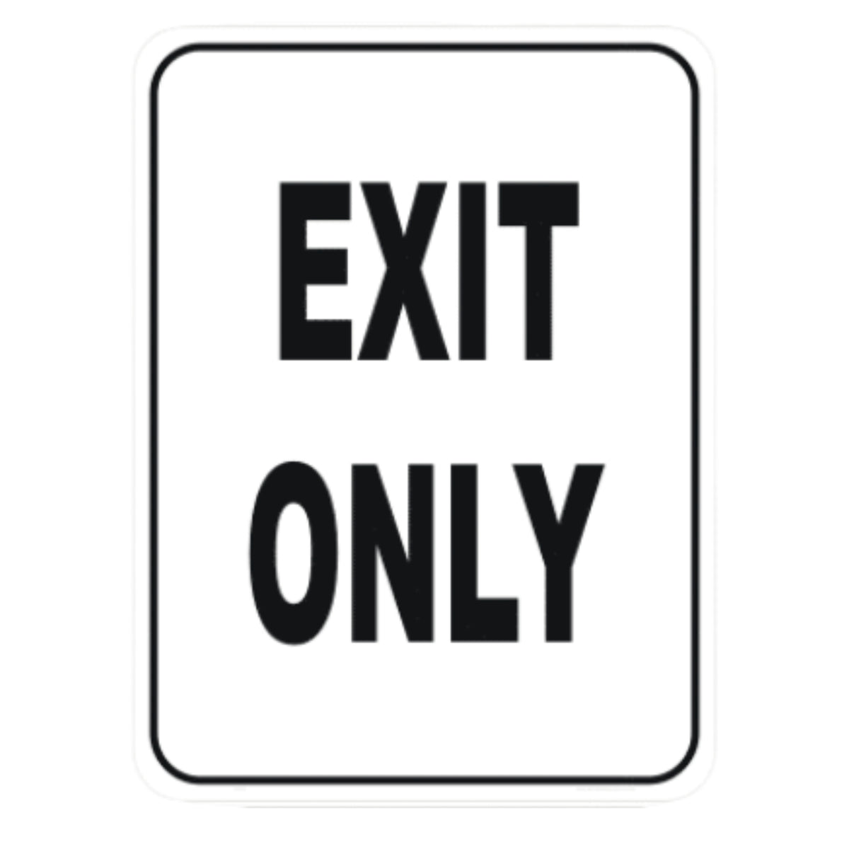 Exit Only Sign - Non Reflective 450x300mm – Safehub Wholesale